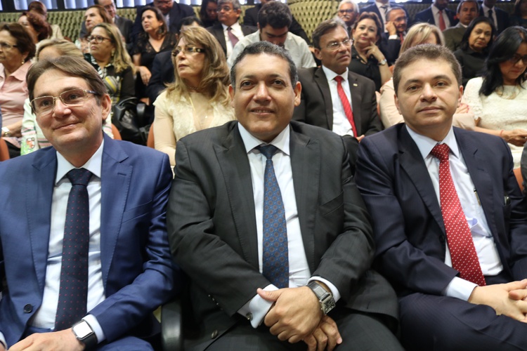 Advogado Norberto Campelo, Desembargador Kassio Marques, advogado Willian Guimarães e autoridades