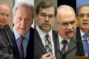Ministros da segunda turma do STF (Foto: reprodução)