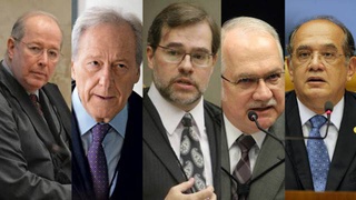 Ministros da segunda turma do STF