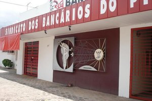 Sede do sindicato dos bancários do Piauí (Foto: reprodução)