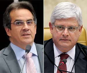 Procurador-Geral da República, Rodrigo Janot e o senador Ciro Nogueira (PP-PI), respectivamente.
