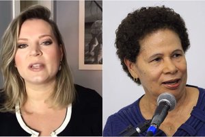 Jornalista Joice Hasselmann e Regina Sousa (Foto: Reprodução)