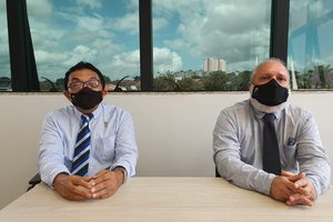 Diretores da ASJEPI, Henrique Conde e Félix Valouis. (Foto: TELSÍRIO ALENCAR/PAUTAJUDICIAL)