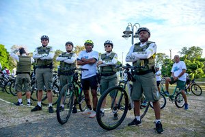 Mais de 500 pessoas participam da 2ª Pedalada Operacional da Polícia Militar do Piauí (Foto: Divulgação)