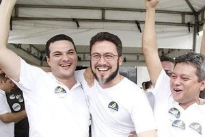 Celso Neto, Aurélio e Einstein (Foto: Politica Dinâmica)