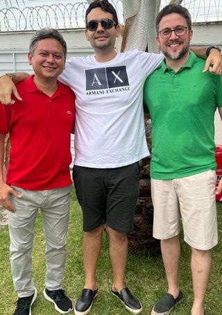 Einstein Sepúlveda, Marcus Nogueira e Aurélio Lobão.