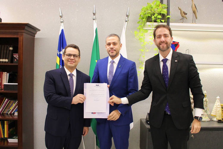 Advogados Raimundo Júnior, Lucimar dos Santos e Rafael Neiva.