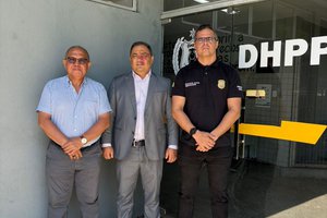 Delegados Bareta, Luci Keiko e Tales Gomes da SSPPI (Foto: Divulgação)
