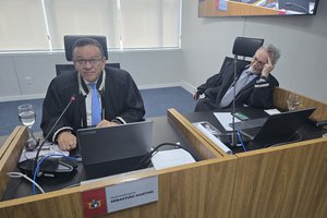 Desembargador Sebastião Martins e Haroldo Rehem (Foto: TELSIRIO ALENCAR/PAUTA JUDICIAL)
