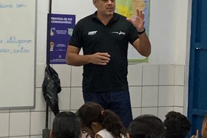 Secretaria de Segurança leva educação para o trânsito a alunos em Teresina. (Foto: Divulgação)