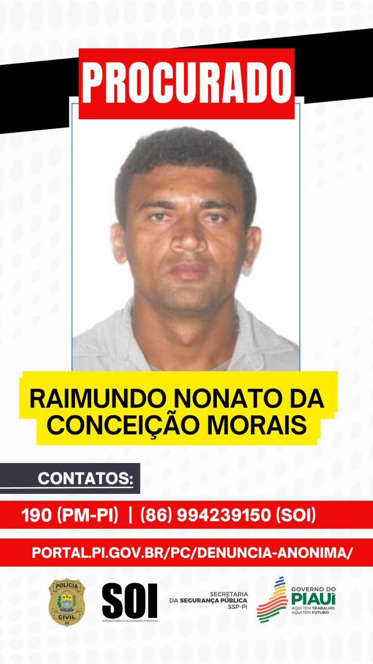O homem foi identificado como Raimundo Nonato da Conceição Morais, de 40 anos e natural do estado de São Paulo.