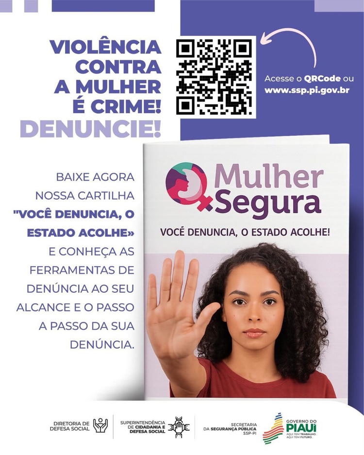 No Piauí, 87,85% das vítimas de feminicídio não registraram boletim de ocorrência contra o agressor; veja onde denunciar