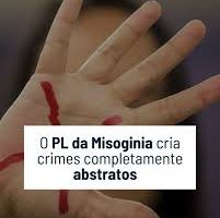 Projeto de Lei nº 896/2023 (Crime de Misoginia) (Foto: Reprodução/Internet)