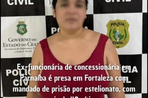 Ex-funcionária de concessionária de Parnaíba é presa em Fortaleza (Foto: Reprodução)