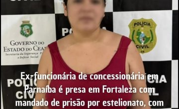 Ex-funcionária de concessionária de Parnaíba é presa em Fortaleza (Foto: Reprodução)