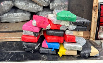 SSP-PI participa de apreensão de meia tonelada de entorpecentes, em Caxias, com apoio de cães farejadores (Foto: Divulgação)