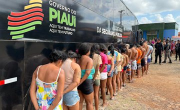 Operação de hoje da SSP/PI lotou um ônibus de presos. Veja Vídeo (Foto: Divulgação)