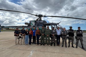 Órgãos captados em Parnaíba são transportados para Teresina em operação aérea da SSP-PI (Foto: Divulgação) Órgãos captados em Parnaíba são transportados para Teresina em operação aérea da SSP-PI (Foto: Divulgação)