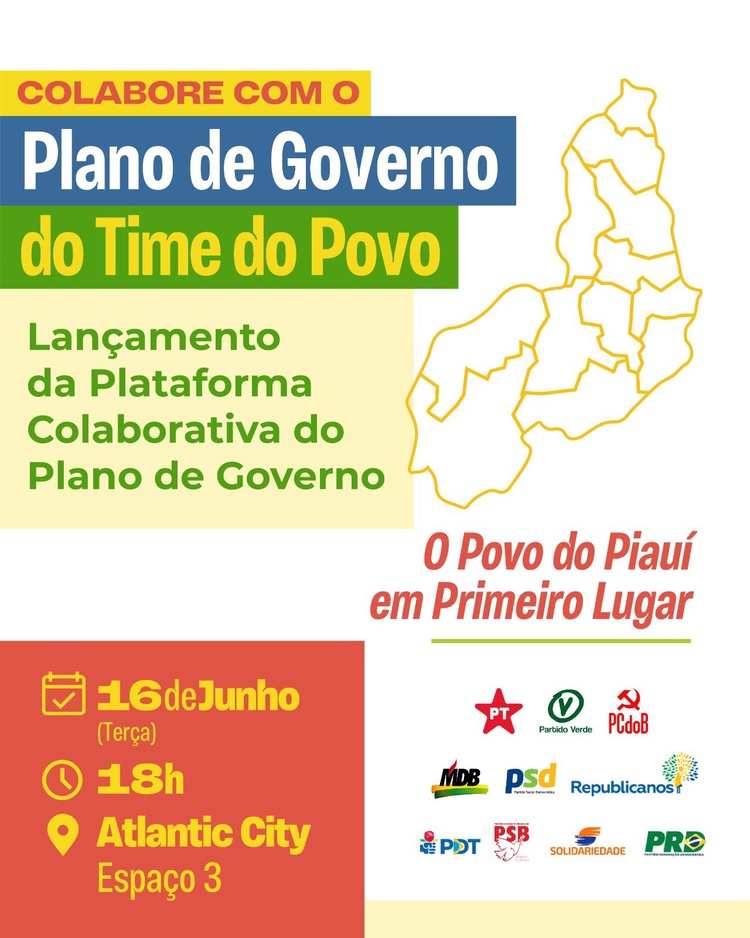 Time do Povo lança plataforma colaborativa do plano de governo hoje