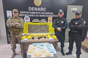 PM-PI e PM-MA apreendem 200 kg de entorpecentes durante operação na zona Norte de Teresina (Foto: Divulgação)
